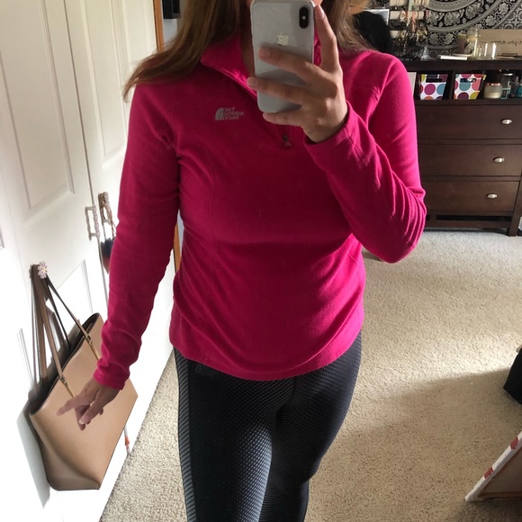 [north face] medium pink quarter zip jacket - Picture 5 of 5